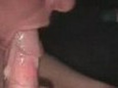 Dissolute wife is hungrily sucking rock hard rod of her hubby with home webcam shooting the process and loads of gooey wad squirting from it sideways.
